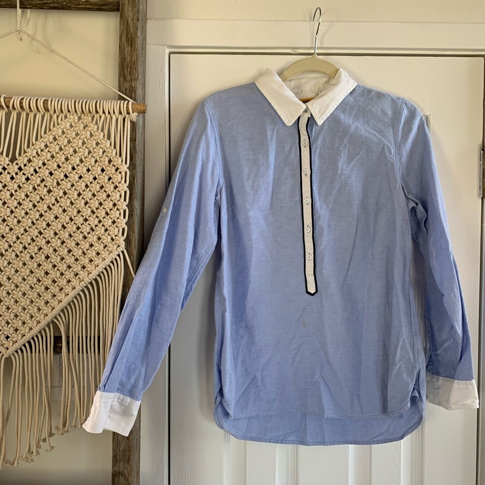 Tommy Hilfiger Blue Button-Down Oxford